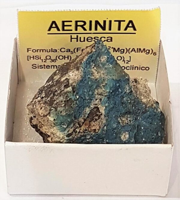 Aerinita (Huesca)  Piedra en bruto, 3cm x  3cm