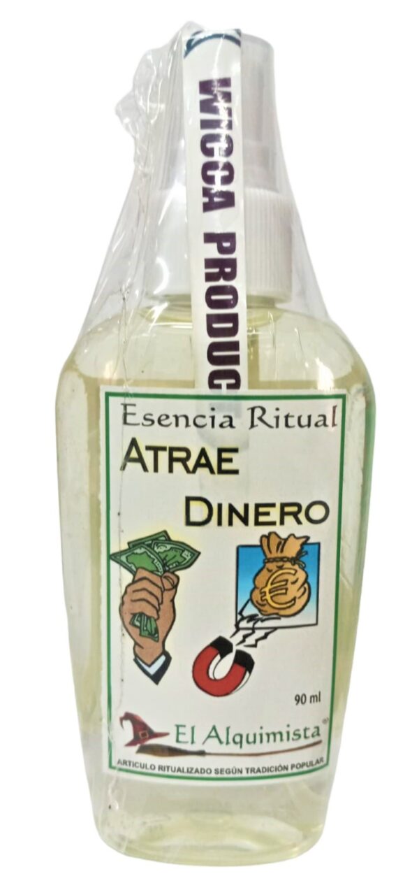 Atrae Dinero, Esencia Ritual tipo Colonia 100ml.