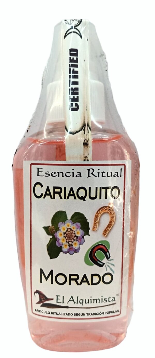 CARIAQUITO MORADO, Esencia Ritual Tipo COLONIA 100ml.