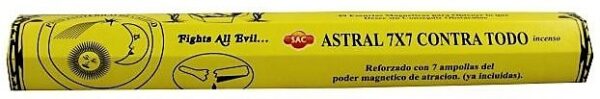INCIENSO EN VARITA ASTRAL 7 x 7 .  x 20 unidades
