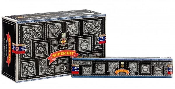 INCIENSO SUPER HIT Caja con 12 paquetes de 15 gm .