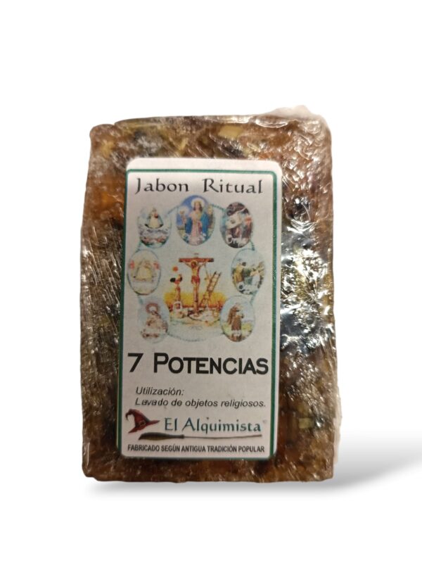 JABON 7 PODERES o 7 POTENCIAS con hierbas y aceites hecho a mano