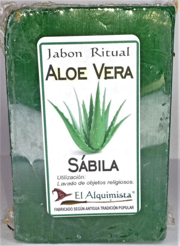 JABON Aloe Vera (Sábila), hecho a mano 100g.