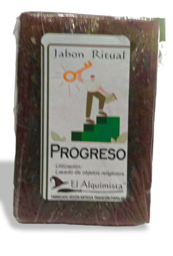 JABON PROGRESO con hierbas y aceites hecho a mano 100g.