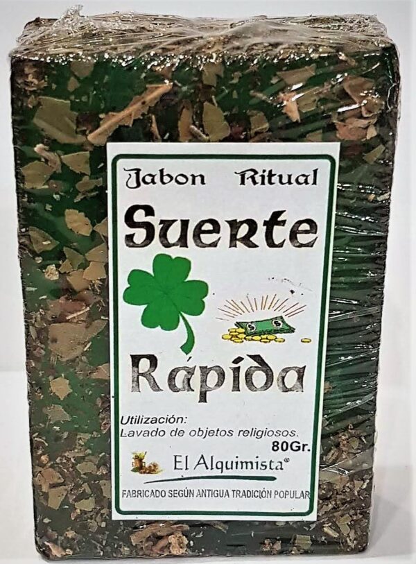 Jabon  SUERTE RAPIDA (hecho a mano) 100 grm.