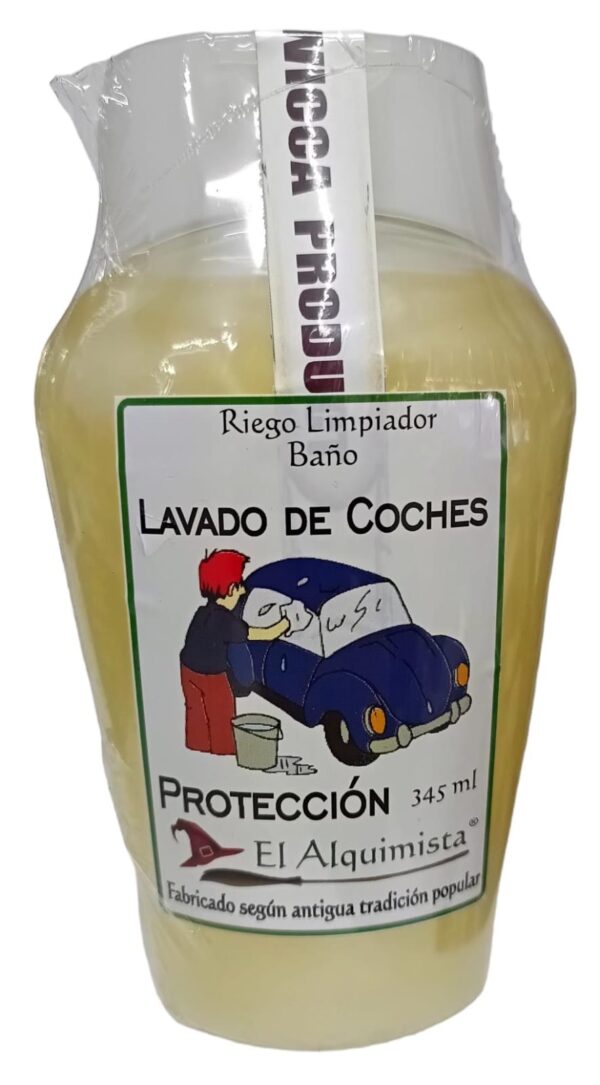 LAVADO DE COCHES, protección  jabón en gel concentrado 340ml.