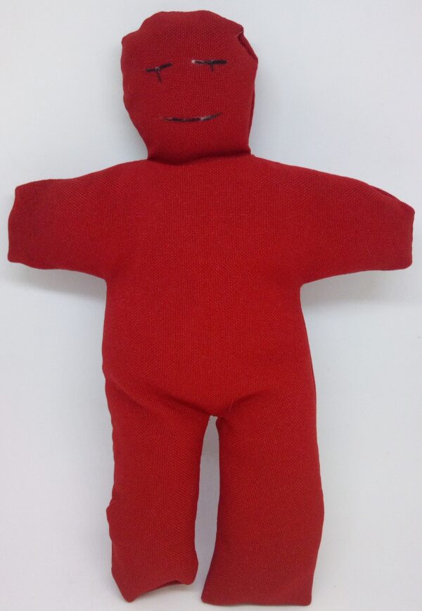 MUÑECO VUDU DE TELA (ROJO)