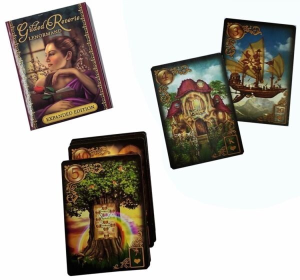 ORACULO LENORMAND Gilded Reviere  bordes dorados (SUPER OFERTA)