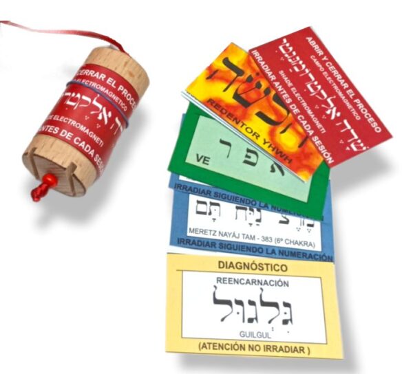 PENDULO HEBREO de Haya, con instrucciones y tarjetas