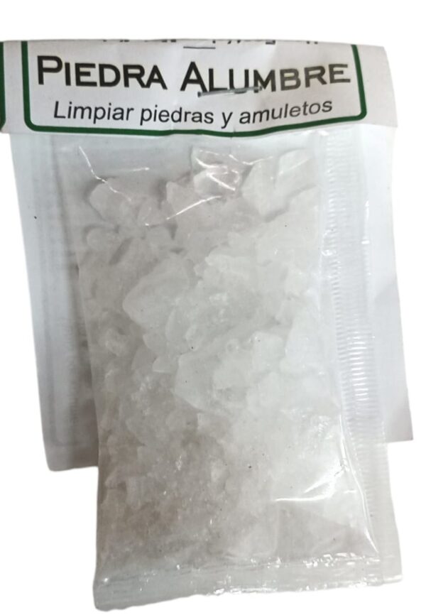 PIEDRA ALUMBRE, para alumbrar sin velas.