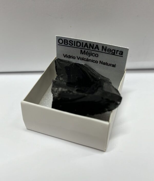 PIEDRA en bruto, natural OBSIDIANA NEGRA