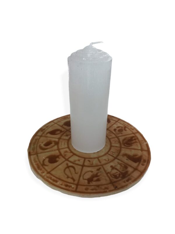 Tablero astrológico para rituales en cera 22 cm