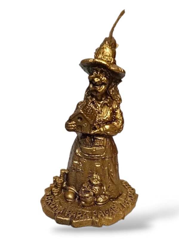 Vela BRUJA para pagar la hipoteca 10 cm alto.
