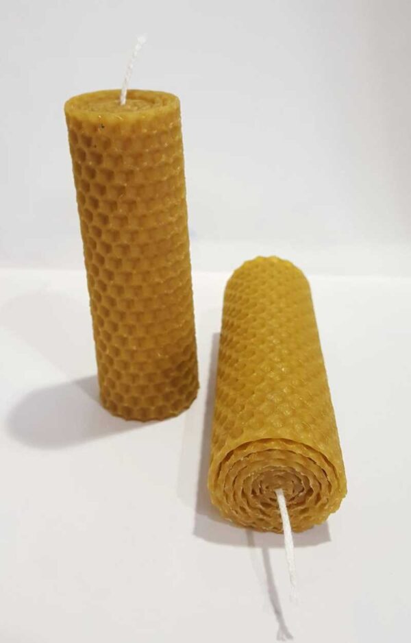 VELAS BUJIA MIEL 10 cm alto x 3,5 cm de diametro