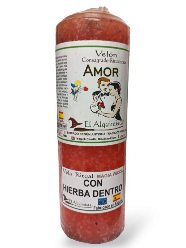 VELON CON HIERBAS Y ACEITE por dentro AMOR